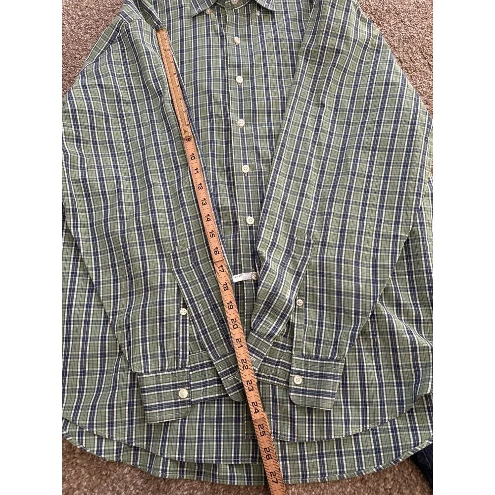 Vineyard Vines Men's Blue/Green Tartan Plaid Whale Shirt Size L - Picture 5 of 5
